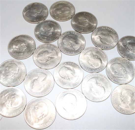 Approx 200 Churchill crowns, most in wrapper(-)